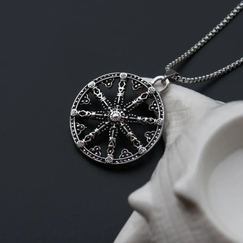 ❤️Punk stainless steel rudder choker pendant necklace for women/men,N902…